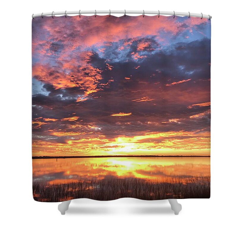 Sunrise Shower Curtain featuring the photograph Flash by LeeAnn Kendall
