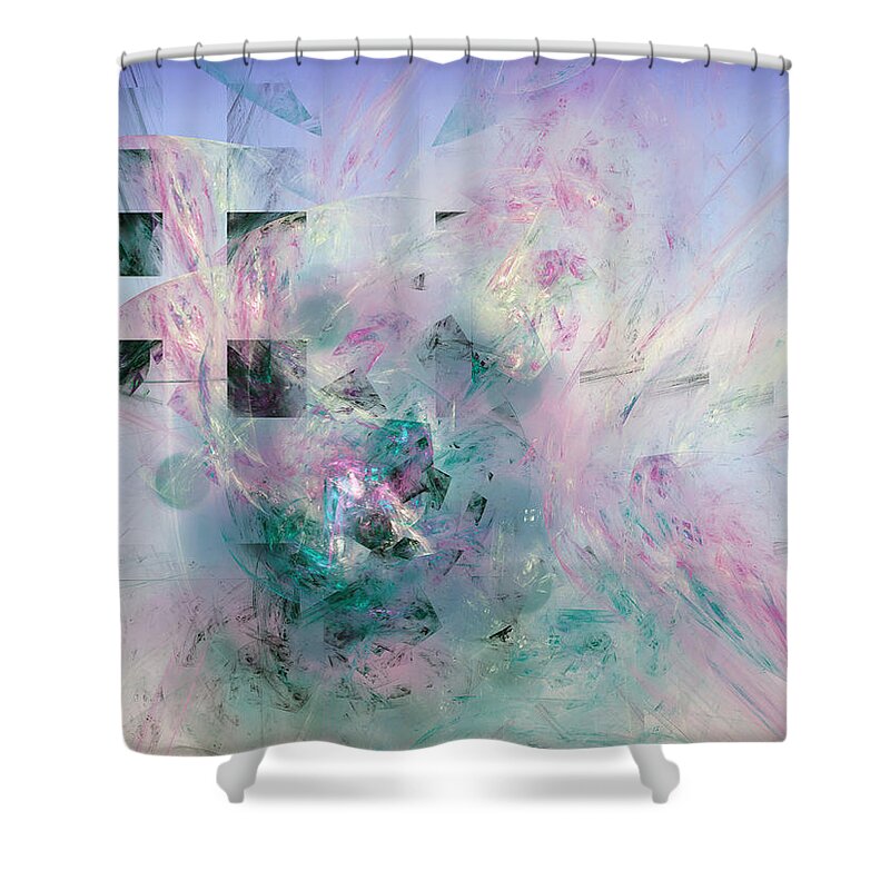 Art Shower Curtain featuring the digital art Fleet in being by Jeff Iverson