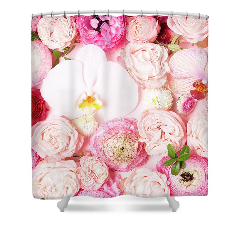 Flowers Shower Curtain featuring the photograph Flowers Power II by Anastasy Yarmolovich
