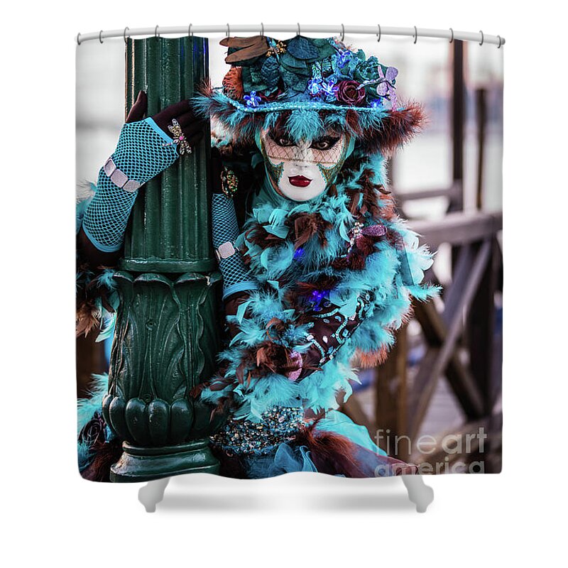 Carnival Shower Curtain featuring the photograph Fluffy dream by Lyl Dil Creations