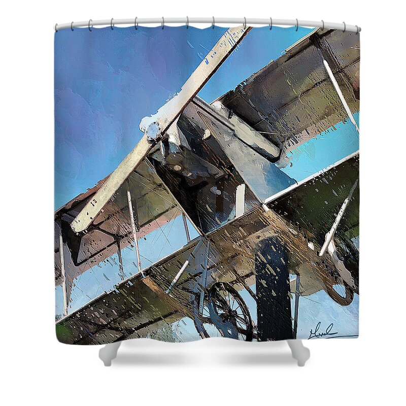 Fly Shower Curtain featuring the photograph Fly Over by GW Mireles
