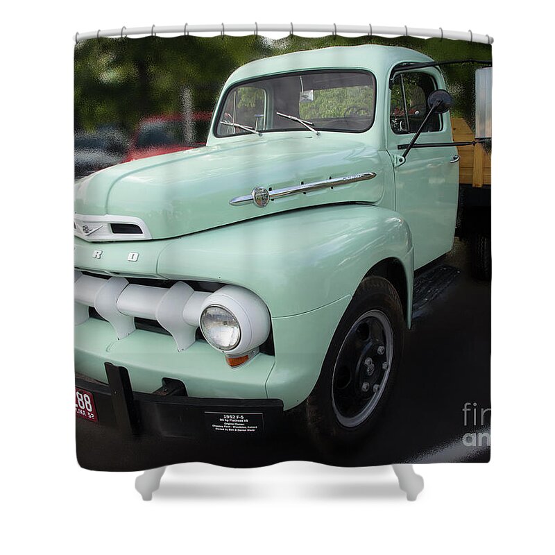 Truck Shower Curtain featuring the photograph Ford F5 by Mike Eingle