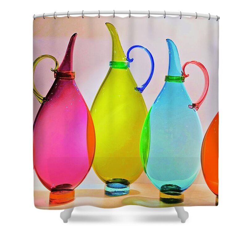 Glass Shower Curtain featuring the photograph Form And Function Balanced by Alida M Haslett
