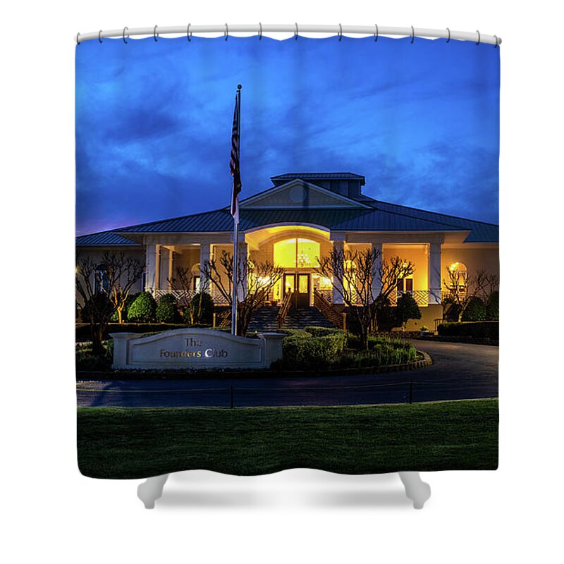 Founders Shower Curtain featuring the photograph Founders Club at St James by Nick Noble