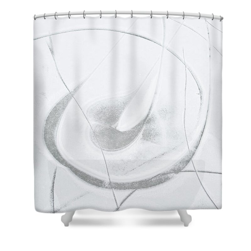 Outdoors Shower Curtain featuring the photograph Frozen Surface by Stefanie Grewel