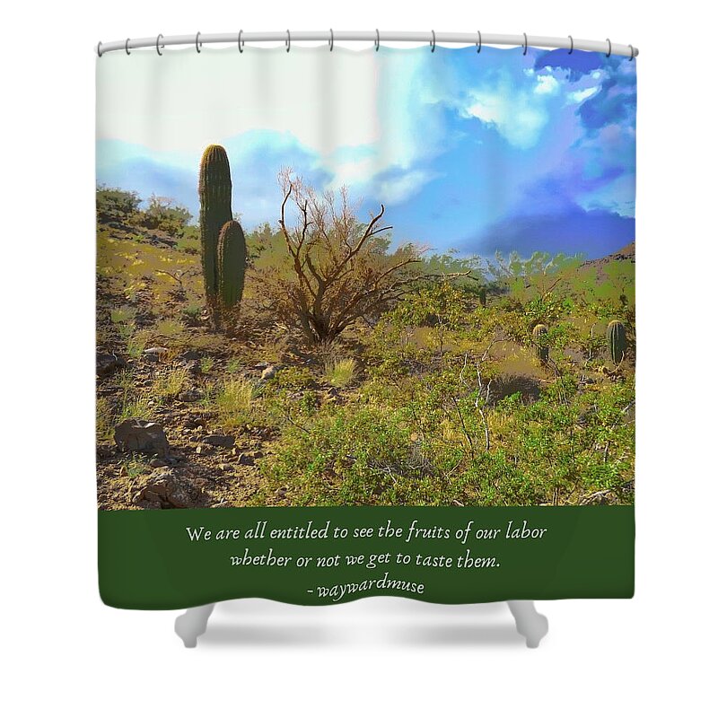 Adage Shower Curtain featuring the photograph Fruits of our Labor by Judy Kennedy