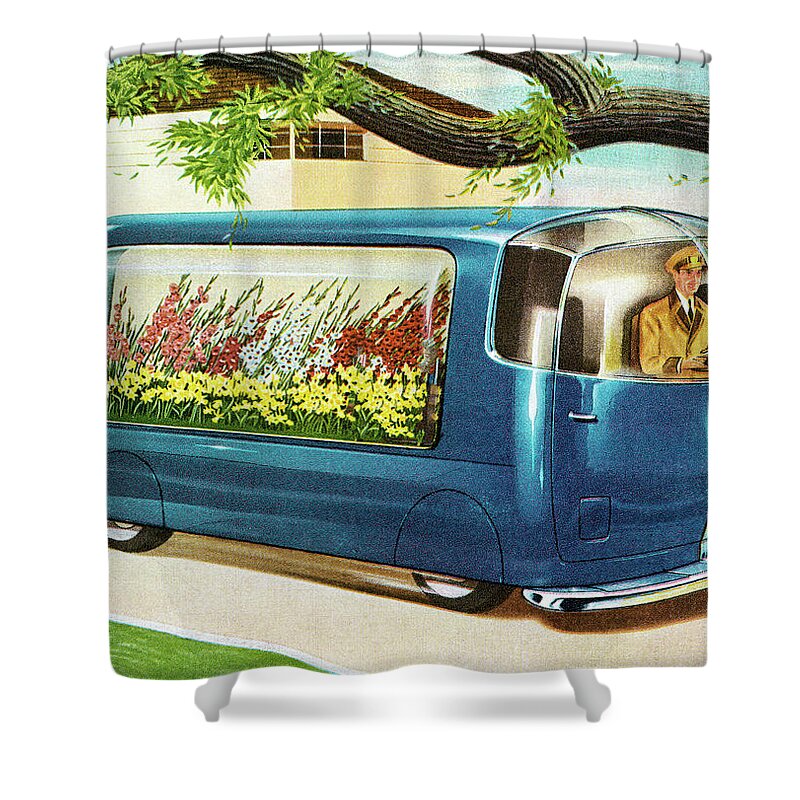 Flower Delivery Shower Curtains