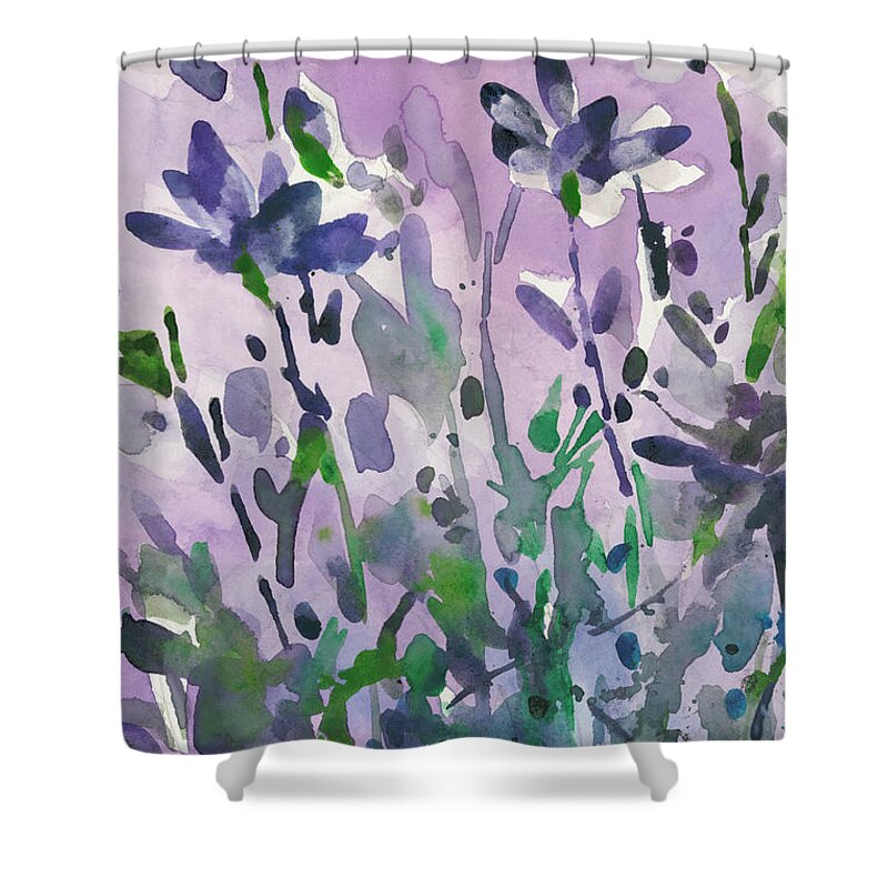 Botanical Shower Curtain featuring the painting Garden Moment I by Samuel Dixon