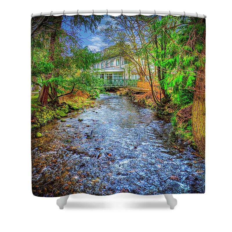 Glendalough Valley Shower Curtain featuring the photograph Glendalough Valley by Paul Wear