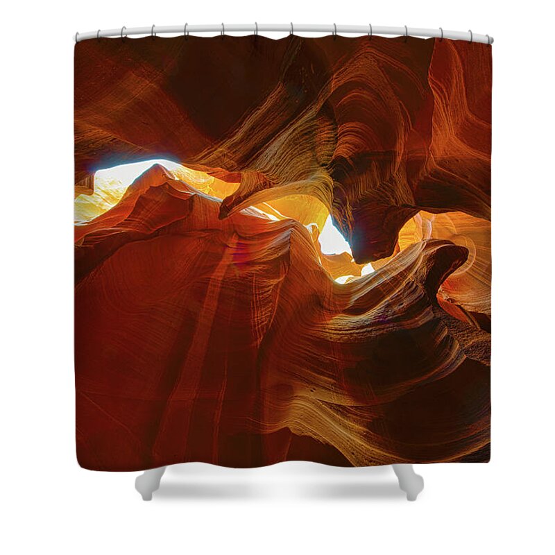 Antelope Canyon Shower Curtain featuring the photograph Antelope Canyon Jagged Beauty by Mark Duehmig