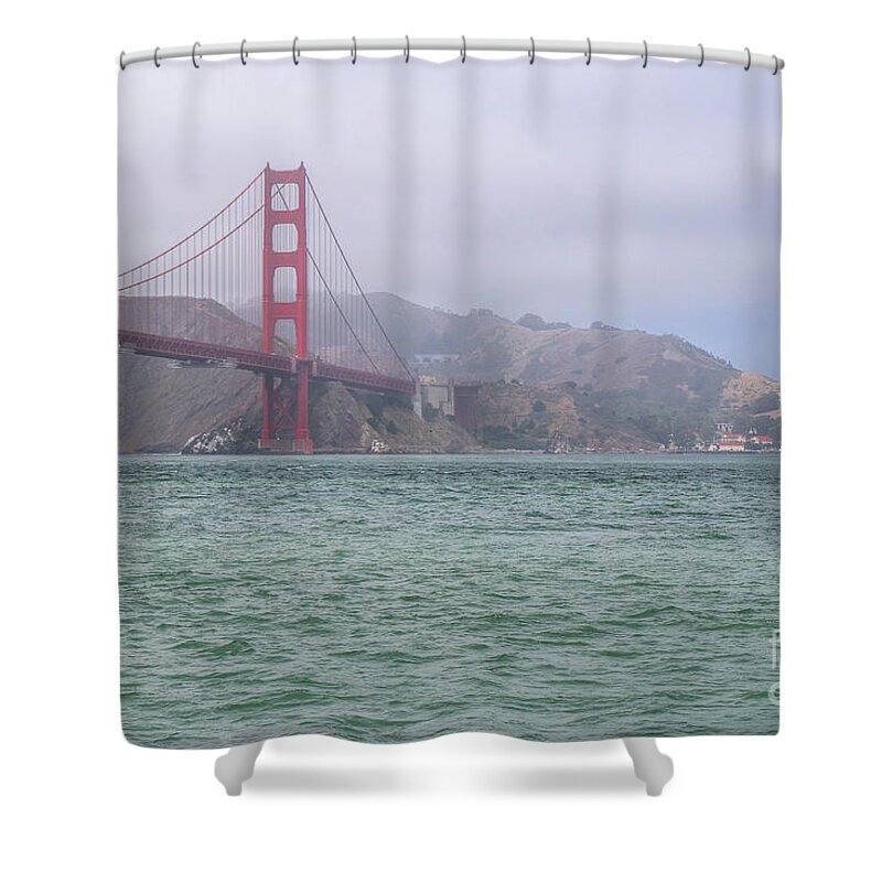 Golden Gate Bridge Shower Curtain featuring the photograph Golden Gate Bridge II by Veronica Batterson