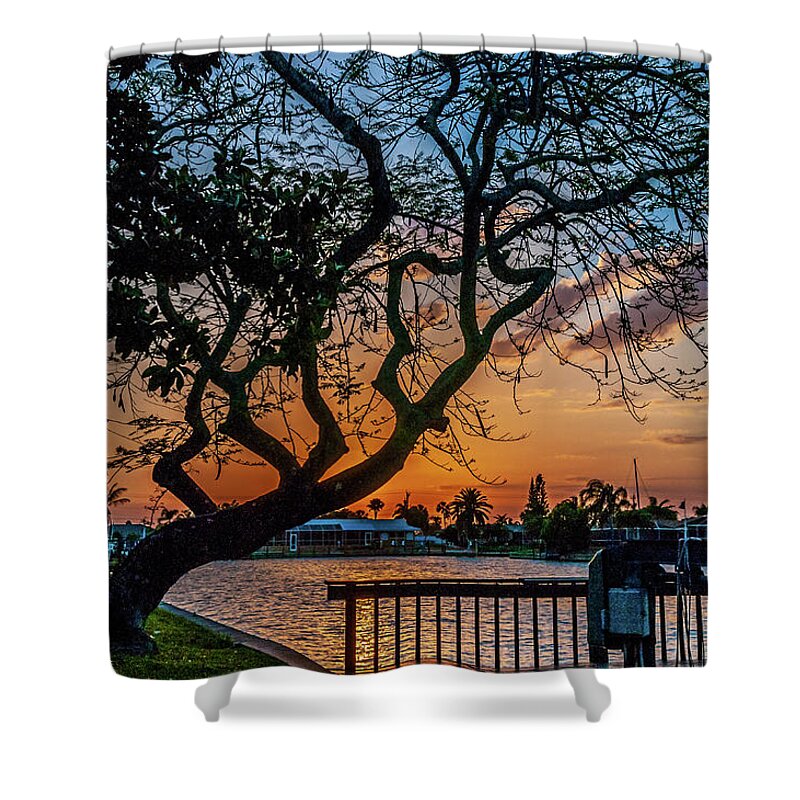 Evening Shower Curtain featuring the photograph Golden Hour by Louis Dallara