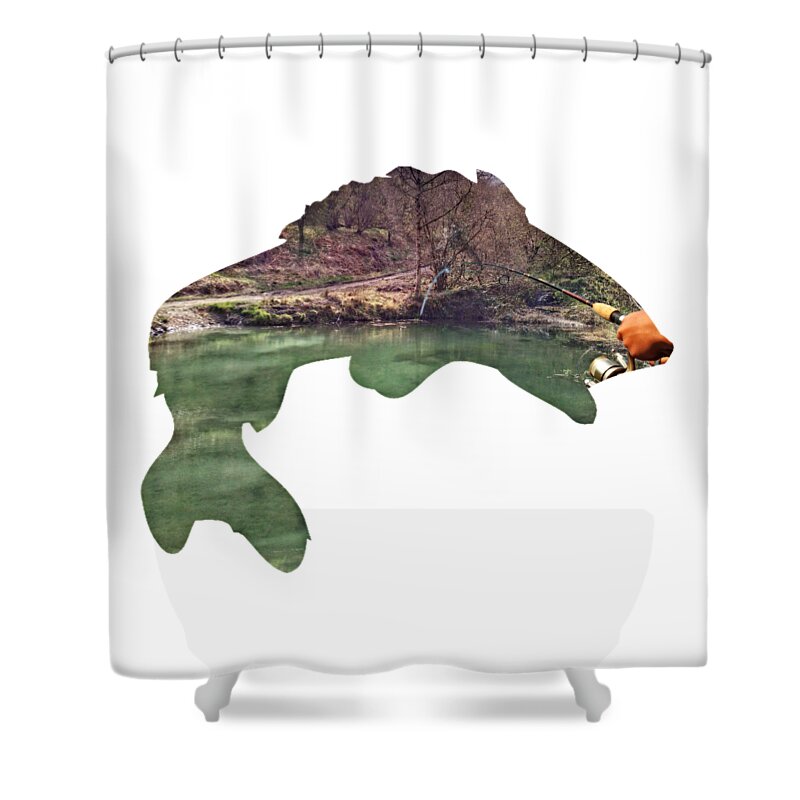 2d Shower Curtain featuring the photograph Gone Fishing by Brian Wallace