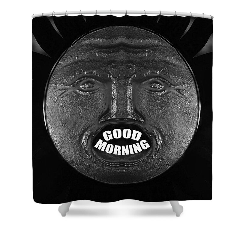Good Morning Shower Curtain featuring the photograph Good Morining Sunshine BW by David Lee Thompson