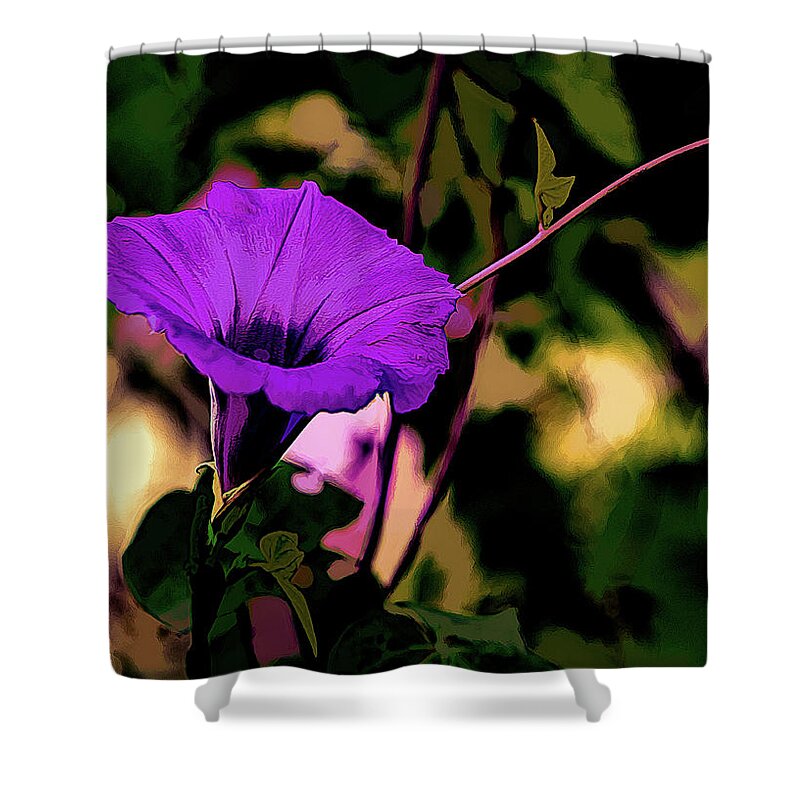 Flower Shower Curtain featuring the photograph Good Morning Glory by G Lamar Yancy