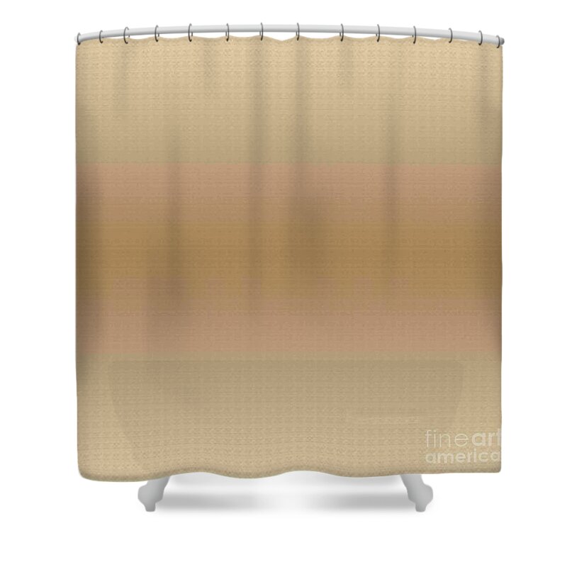 Colors Shower Curtain featuring the digital art Gradient G16 Light Brown by Monica C Stovall