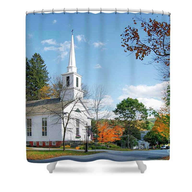 Church Shower Curtain featuring the photograph Grafton Church by David Birchall
