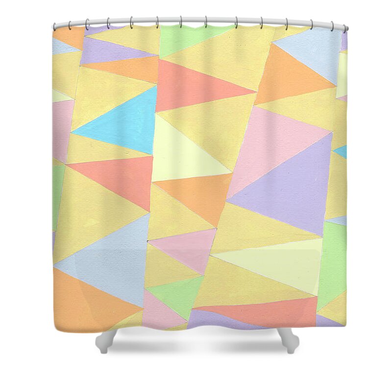 Abstract Shower Curtain featuring the painting Grande II by Nikki Galapon