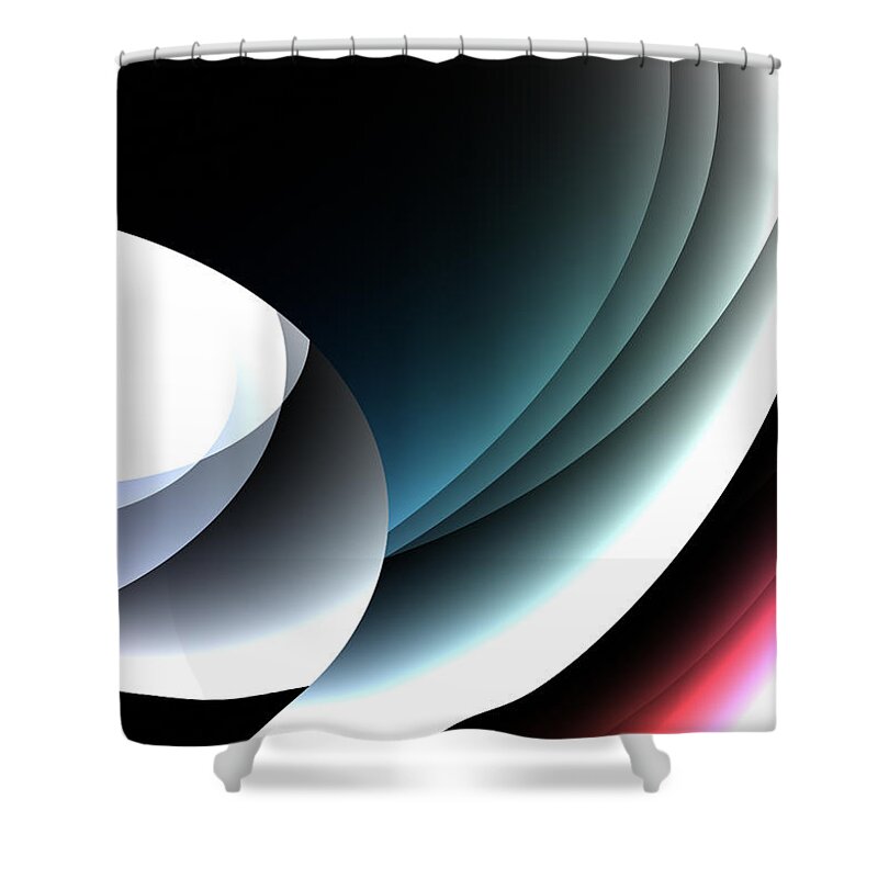 Curve Shower Curtain featuring the photograph Graphical by Imagenavi