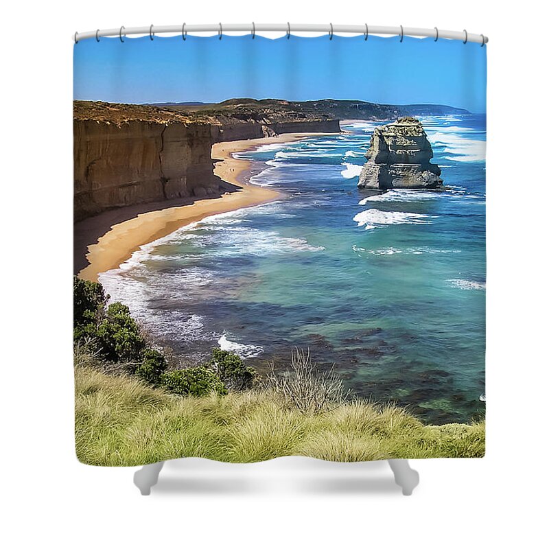 Tranquility Shower Curtain featuring the photograph Great Ocean Road by Steve Oldham