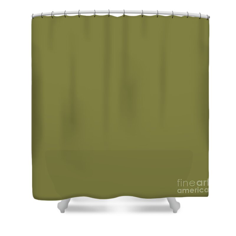 Green Shower Curtain featuring the digital art Green Solid Color by Delynn Addams for Home Decor by Delynn Addams