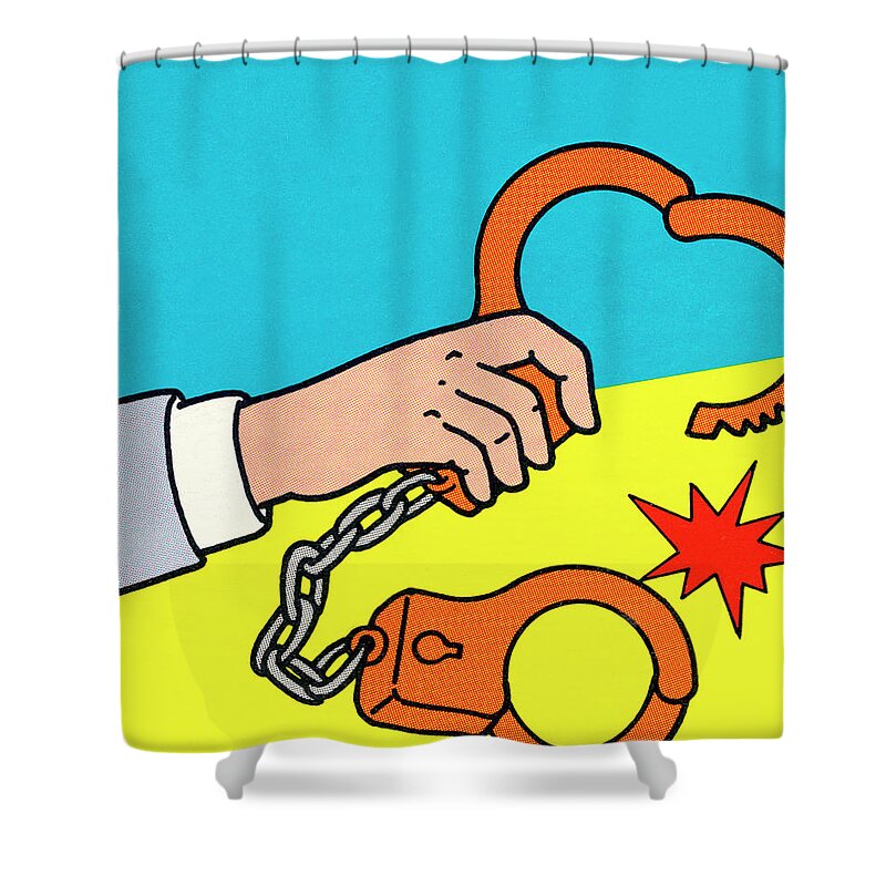 Handcuffs Shower Curtains
