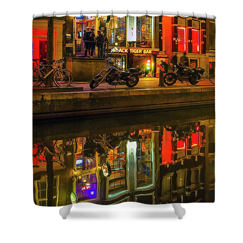 Amsterdam Shower Curtain featuring the photograph Happy Hour by Ralf Rohner