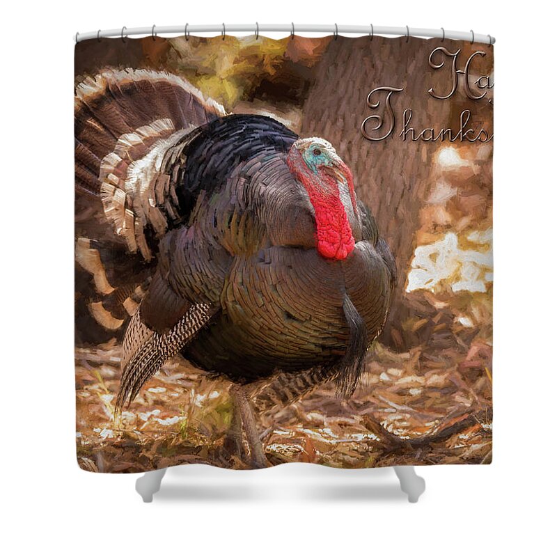Thanksgiving Shower Curtain featuring the photograph Happy Thanksgiving by James Capo