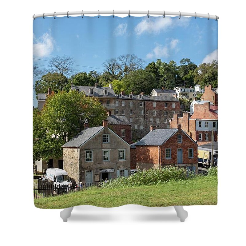 Landscape Shower Curtain featuring the photograph Harper's Ferry, WV by Charles Kraus