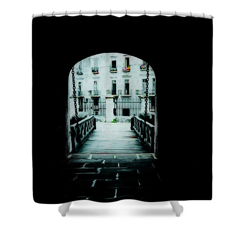 Art Shower Curtain featuring the photograph Havana Poster 1 by Miss Pet Sitter