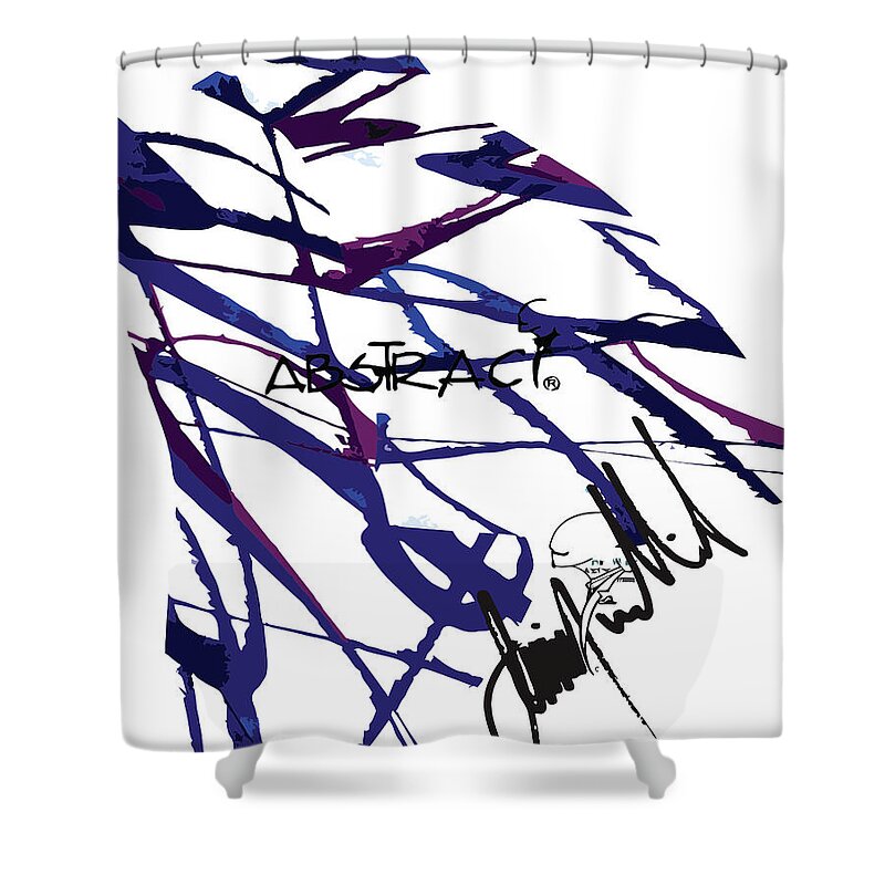  Shower Curtain featuring the digital art Head by Jimmy Williams