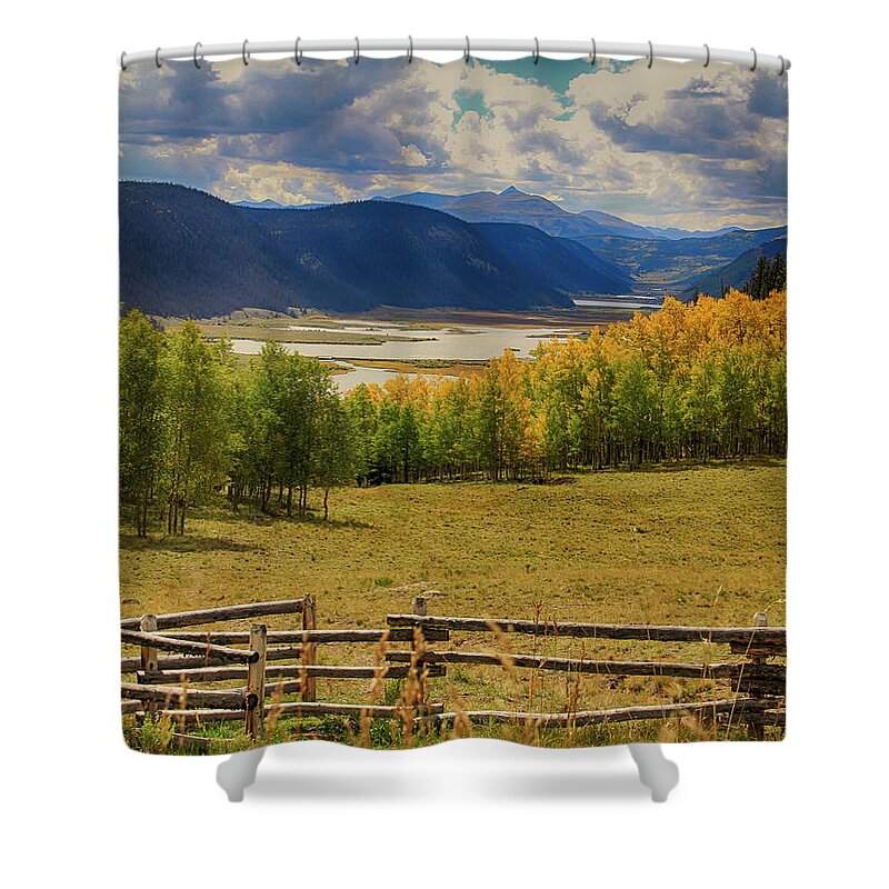 Headwater Of The Rio Grande Shower Curtain featuring the photograph Headwaters of the Rio Grande by See It In Texas