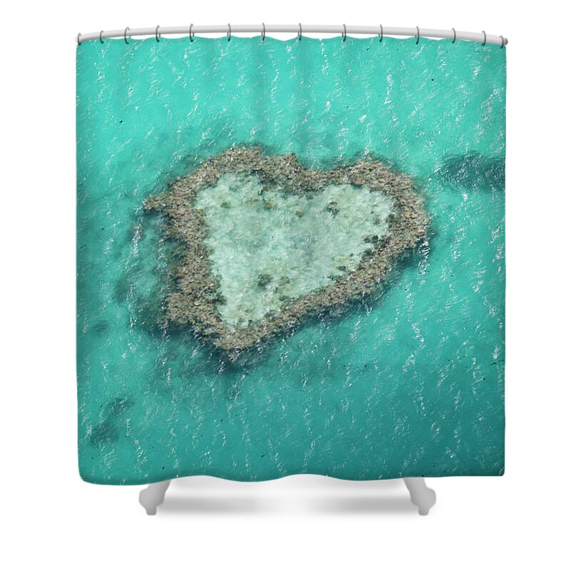 Tranquility Shower Curtain featuring the photograph Heart Reef, Great Barrier Reef by Gallo Images