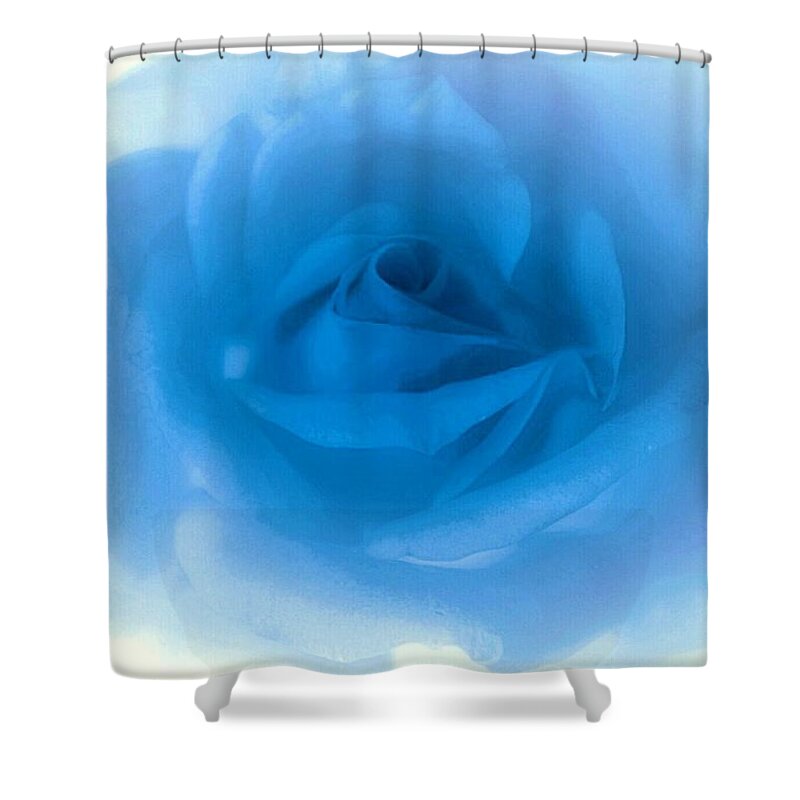 Paintings Shower Curtain featuring the painting Heavenly Painted Rose by The Art Of Marilyn Ridoutt-Greene