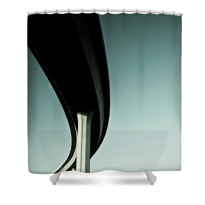 Arch Shower Curtain featuring the photograph Highway Freeway Elevated Span by P wei