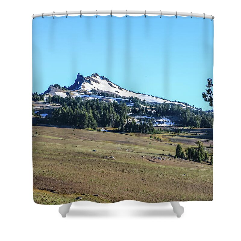 Cascade Mountain Range Shower Curtain featuring the photograph Hillman Peak Crater Lake National Park by Dawn Richards