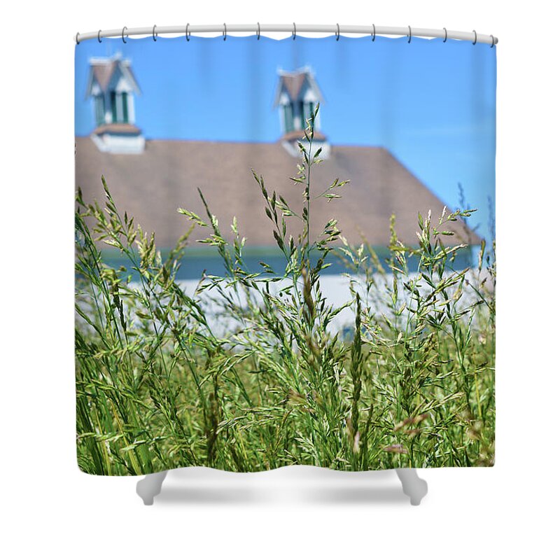 Rural Oregon Shower Curtain featuring the photograph Historic Barn by Bonnie Bruno