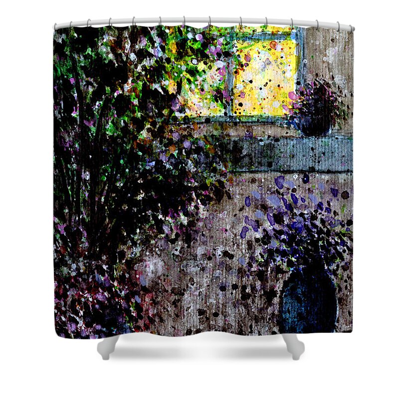Watercolor Shower Curtain featuring the painting Home No.1 by Kume Bryant