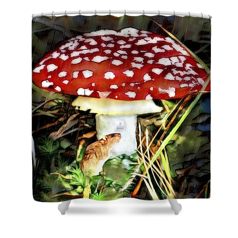 Mice Shower Curtain featuring the digital art Home Sweet Home by Pennie McCracken