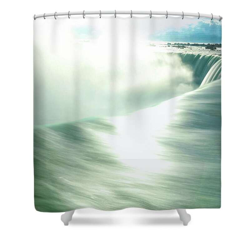 Horseshoe Falls Shower Curtain featuring the photograph Horseshoe Falls, Niagara Falls by Doolittle Photography and Art