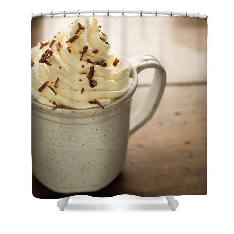 Unhealthy Eating Shower Curtain featuring the photograph Hot Chocolate by J Shepherd