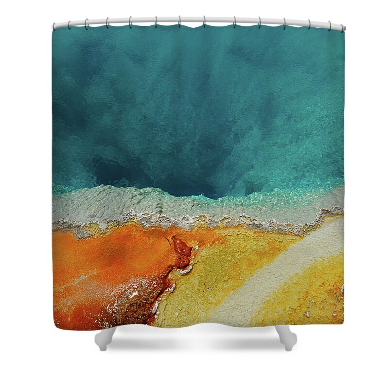Scenics Shower Curtain featuring the photograph Hot Springs Colors by Piriya Photography