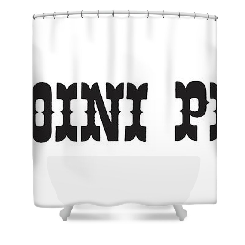 Black And White Shower Curtain featuring the drawing Houdini Proof by CSA Images