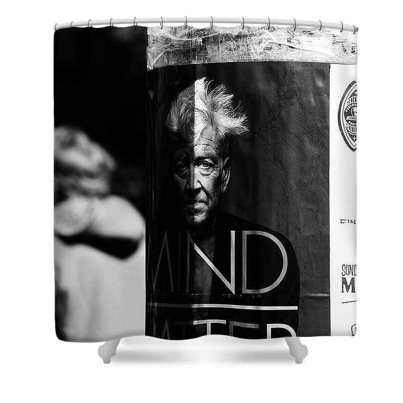 Street Photography Shower Curtain featuring the photograph I mind your mind by J C