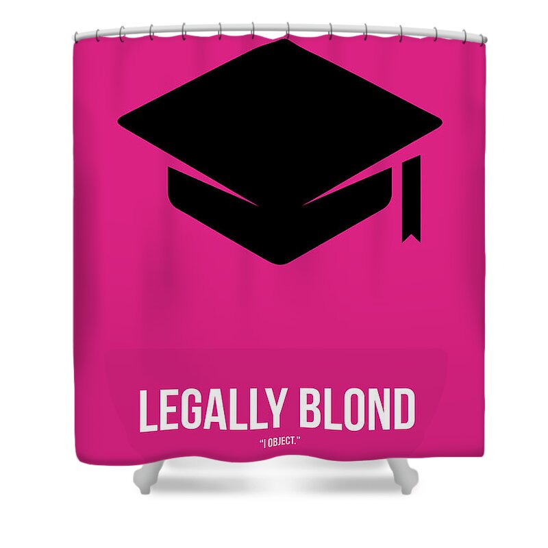 Legally Blond Shower Curtain featuring the digital art I Object by Naxart Studio