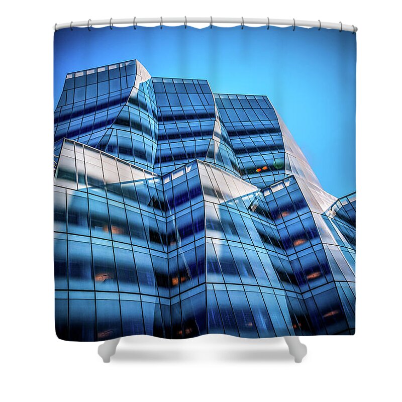 Building Shower Curtain featuring the photograph IAC Frank Gehry Building by Louis Dallara