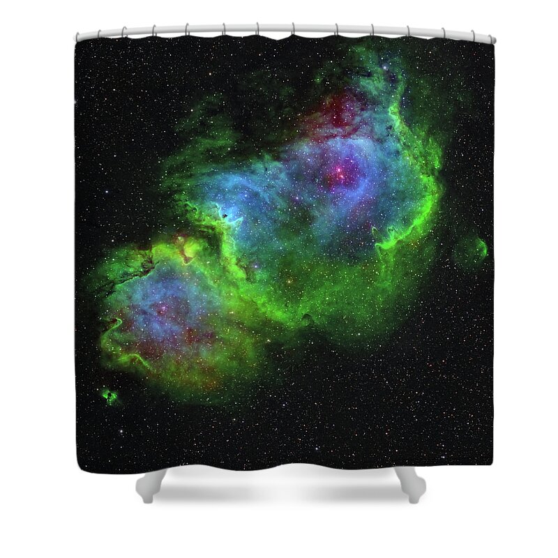 Dust Shower Curtain featuring the photograph Ic 1848, The Soul Nebula In by Stocktrek Images