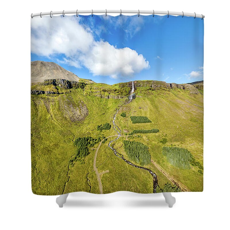 David Letts Shower Curtain featuring the photograph Iceland Volcano by David Letts
