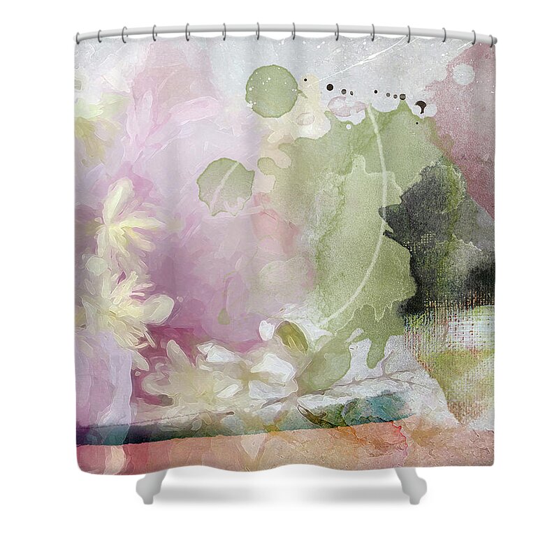 Abstract Shower Curtain featuring the photograph Ikebana by Karen Lynch