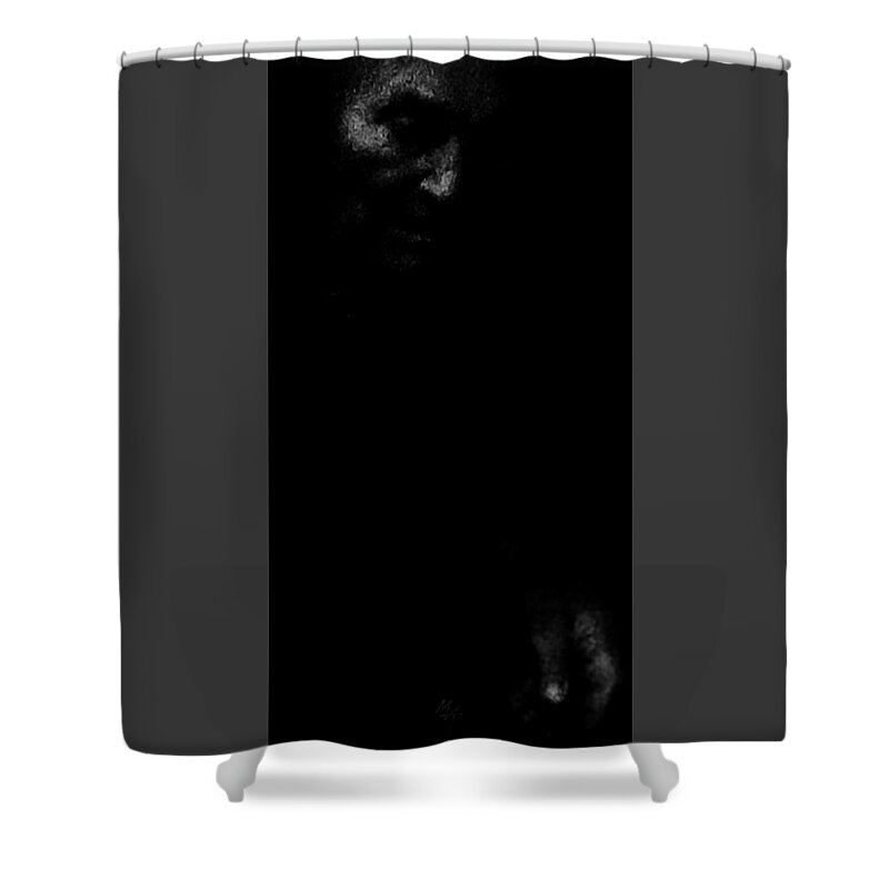 Imago Shower Curtain featuring the digital art Imago by Attila Meszlenyi